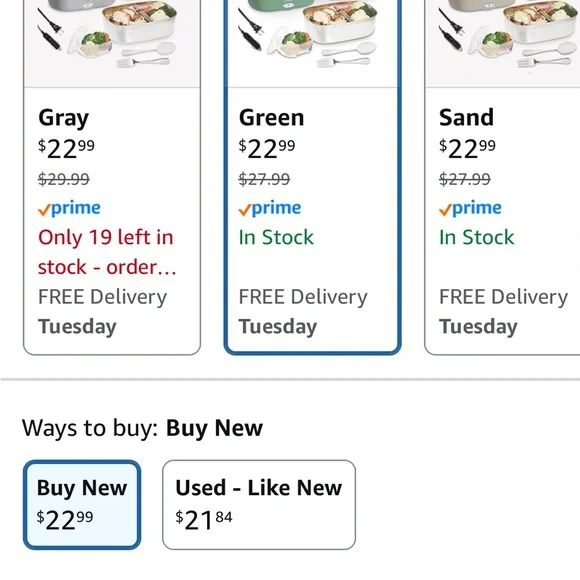 CWC Electric Food Warmer in Green - Picture 8 of 9